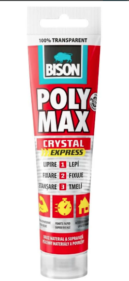 BISON Poly Max Cristal Express transparent MSpolimer 115g – Bison PMET115