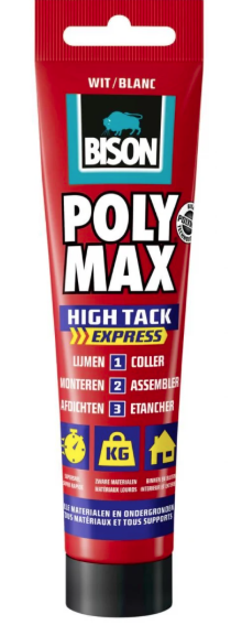 Bison PMHA165 – BISON Poly Max High Tack Express alb MS polimer165g BISON Poly Max High Tack Express alb MS polimer165g – Bison PMHA165