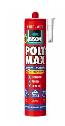Bison PMHA440 – BISON Poly Max High Tack Express alb MS polimer440g BISON Poly Max High Tack Express alb MS polimer440g – Bison PMHA440