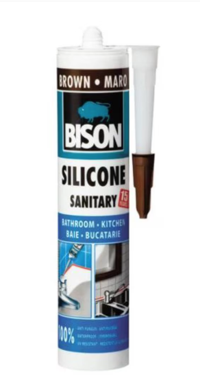 BISON Silicon Sanitar maro 280ml – Bison SSM