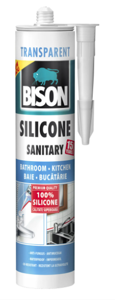 BISON Silicon sanitar PREMIUM transparent 280ml – Bison SSPT