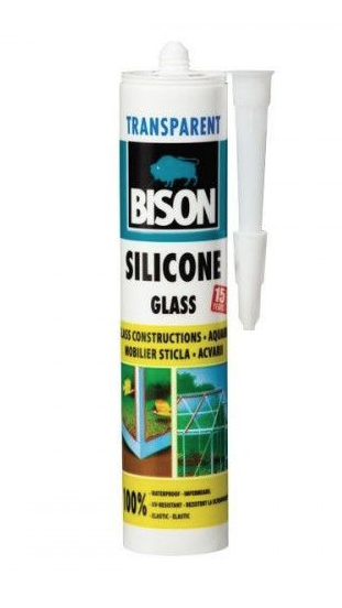BISON Silicon transparent pt. sticla 280ml – Bison STS