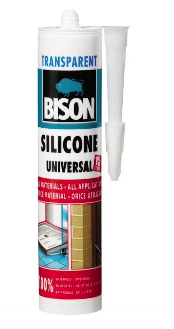 BISON Silicon universal transparent 280ml – Bison SUT