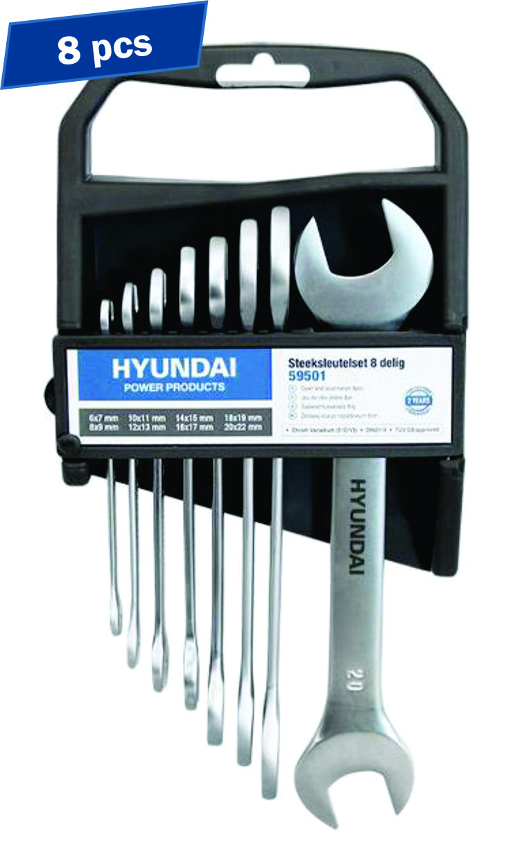 HYUNDAI HY-59501 - set 8 chei fixe 6-22 – Hyundai HY-59501