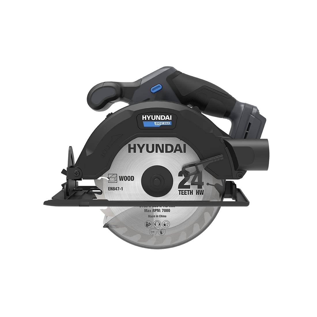 CS20S-165 | Hyundai | Fierastrau circular cu acumulator 20V Hyundai CS20S-165 - SOLO Fierastrau circular cu acumulator 20V Hyundai CS20S-165 - SOLO