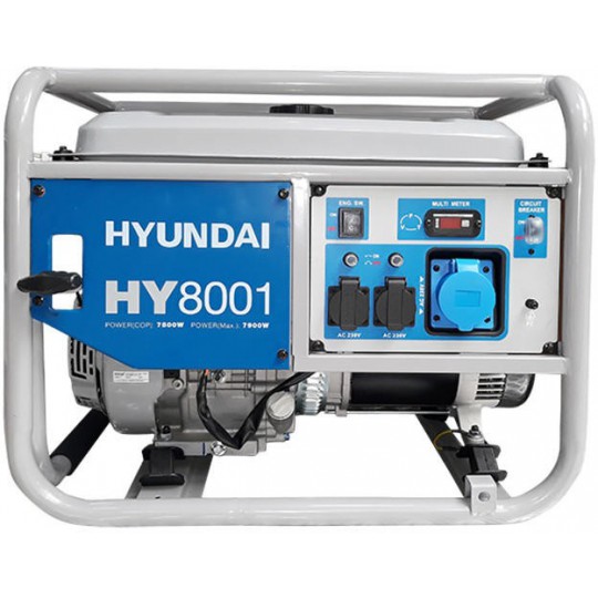 Hyundai HY8001 - Generator de curent monofazic 7.5kW puternic si fiabil – Hyundai HY8001