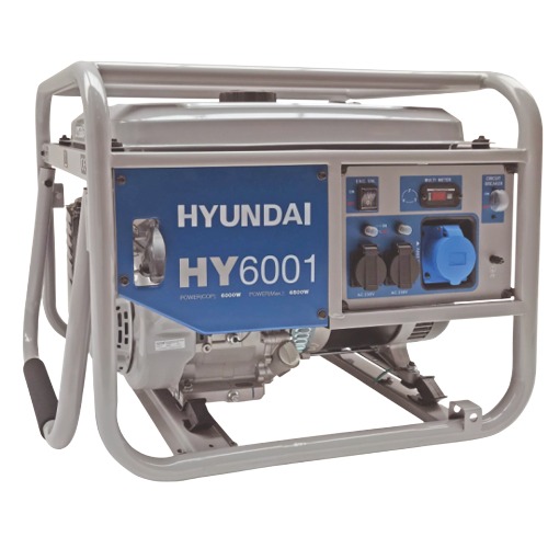 HY6001 | Hyundai | Generator de curent monofazic 6 kW HYUNDAI HY6001 Generator de curent monofazic 6 kW HYUNDAI HY6001