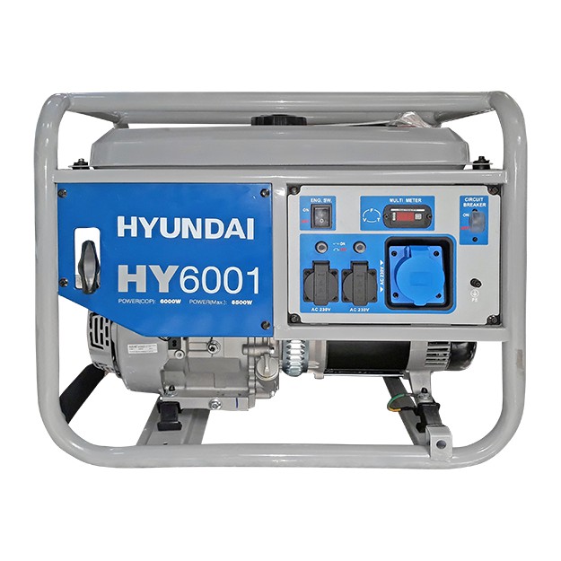 HY6001 | Hyundai | Generator de curent monofazic 6 kW HYUNDAI HY6001 Generator de curent monofazic 6 kW HYUNDAI HY6001