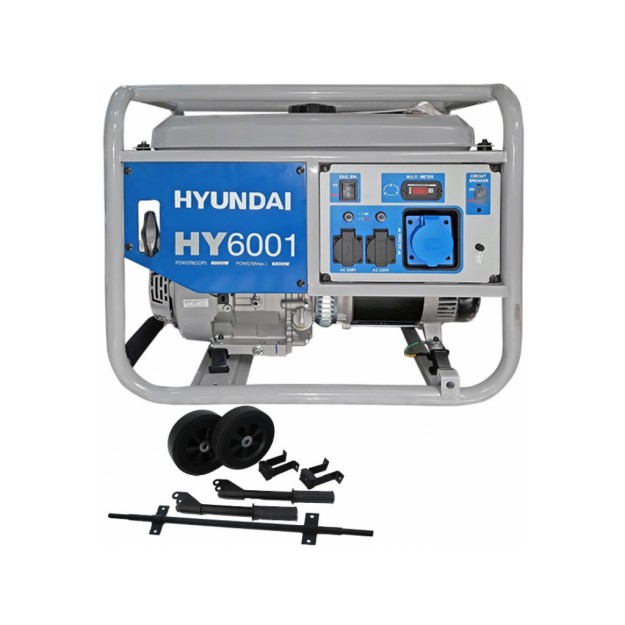 HY6001 | Hyundai | Generator de curent monofazic 6 kW HYUNDAI HY6001 Generator de curent monofazic 6 kW HYUNDAI HY6001