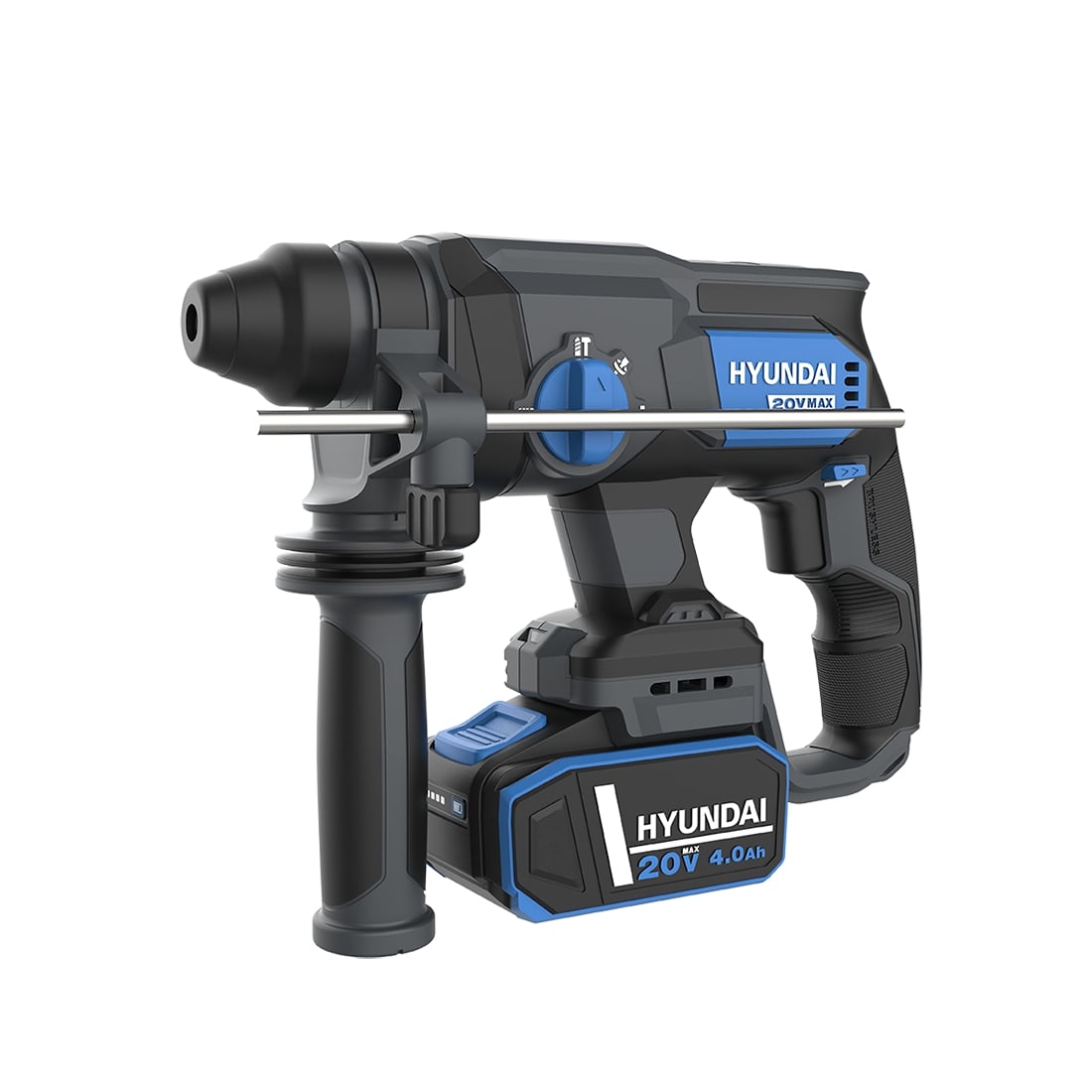 RH20X-20 | Hyundai | Ciocan rotopercutor brushless cu acumulator 20V Hyundai RH20X-20 - SOLO Ciocan rotopercutor brushless cu acumulator 20V Hyundai RH20X-20 - SOLO