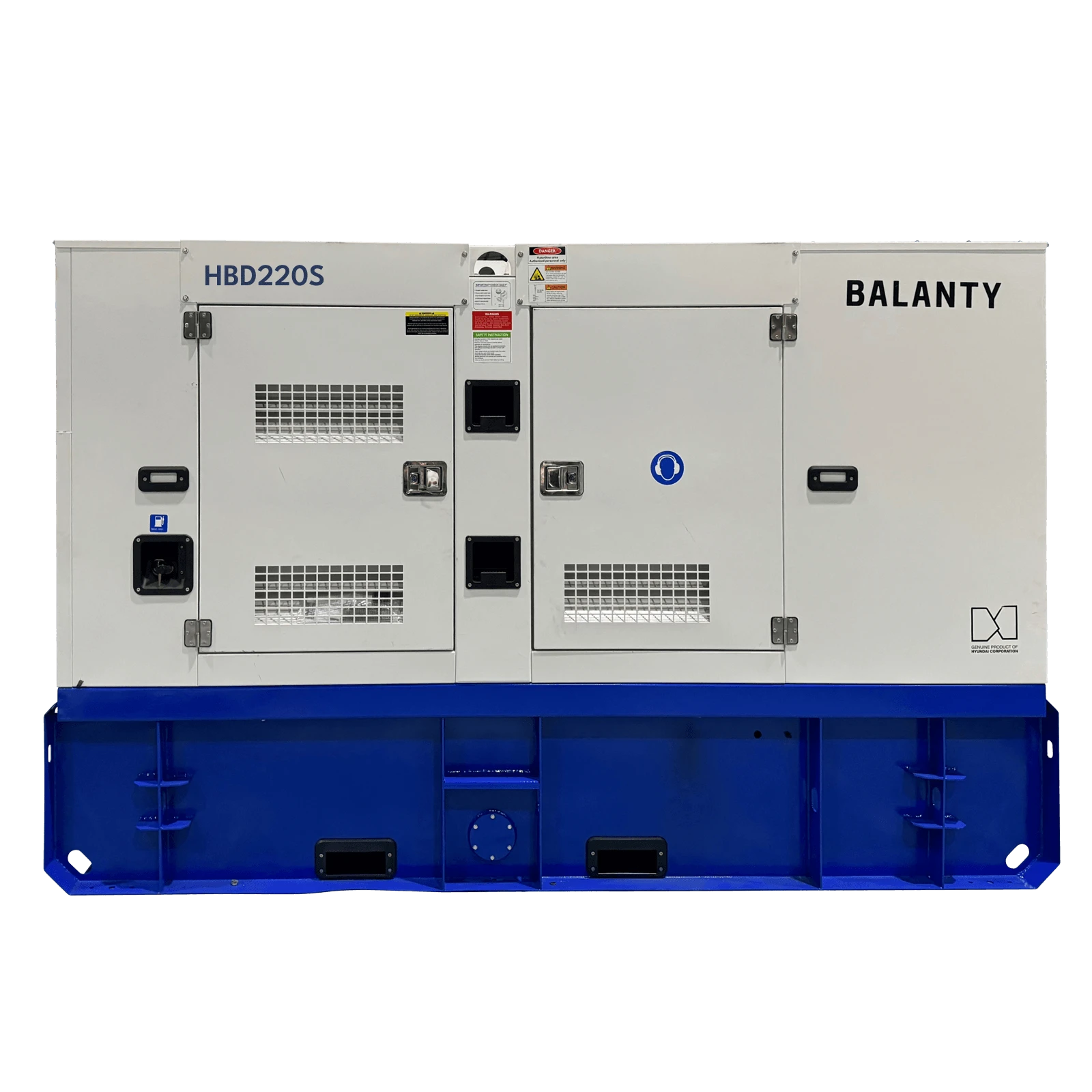 Generator de curent trifazat cu motor diesel Balanty by Hyundai HBD220S, 176 kW Generator de curent trifazat cu motor diesel Balanty by Hyundai HBD220S, 176 kW