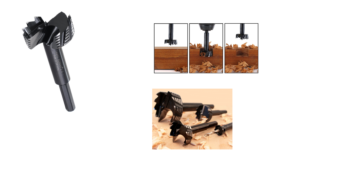 Set 4 burghie lemn BORMAX 1622.804.00