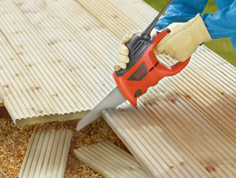 Fierastrau sabie Black Decker KS880EC-QS, 400 w, 0-4600 curse pe minut, lungime panza 23.9 cm, lungime cursa 10mm – Black& Decker KS880EC-QS