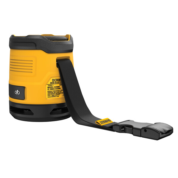DeWalt DCR009-XJ – Boxa portabila cu bluetooth, reincarcabila Dewalt DCR009-XJ, incarcare USB-C, 3.7V, 10W Boxa portabila cu bluetooth, reincarcabila Dewalt DCR009-XJ, incarcare USB-C, 3.7V, 10W – DeWalt DCR009-XJ