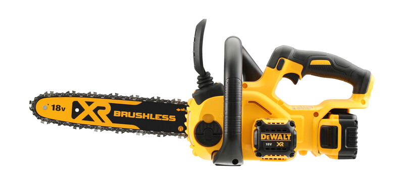 Fierastrau cu lant pe acumulator DeWalt DCMCS565P1-QW, 18V, 30 cm lungime lama, lama si lant Oregon, viteza lant 7.68 m/s, ungere automata, 1 x acumulator 18 V XR 5.0 Ah si incarcator – DeWalt DCMCS565P1-QW