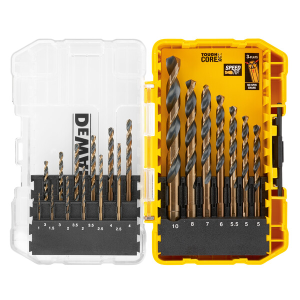 Set 19 burghie pentru metal Dewalt DT70728-QZ, HSS-G 1-10 mm – DeWalt DT70728-QZ