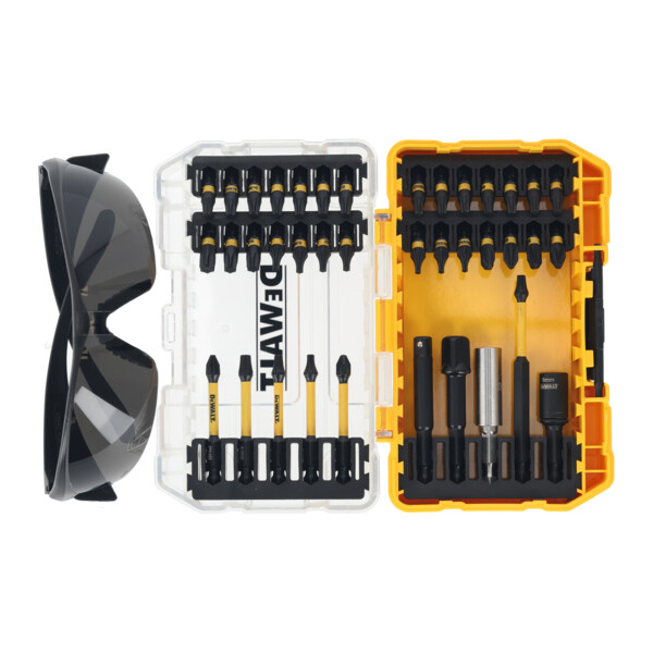 Set insurubare Flextorq Dewalt DT70733T-QZ, 38 piese, ochelari protectie – DeWalt DT70733T-QZ