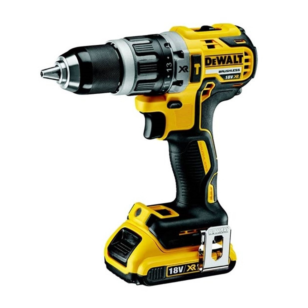 Masina compacta de gaurit cu percutie cu acumulatori DeWalt DCD796D2-QW, motor fara perii, 18V XR Li-Ion 2,0Ah – DeWalt DCD796D2-QW