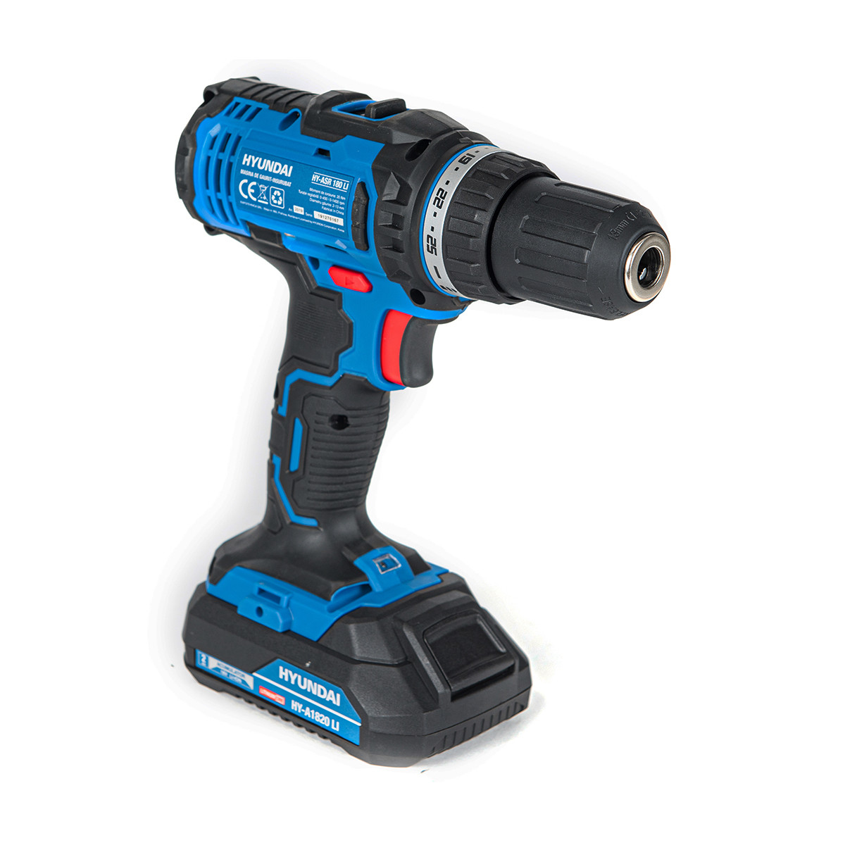 Hyundai HY-ASR 180 LI - Masina de gaurit si insurubat cu acumulator 18V 2.0Ah cu acumulator inclus – Hyundai HY-ASR 180 LI