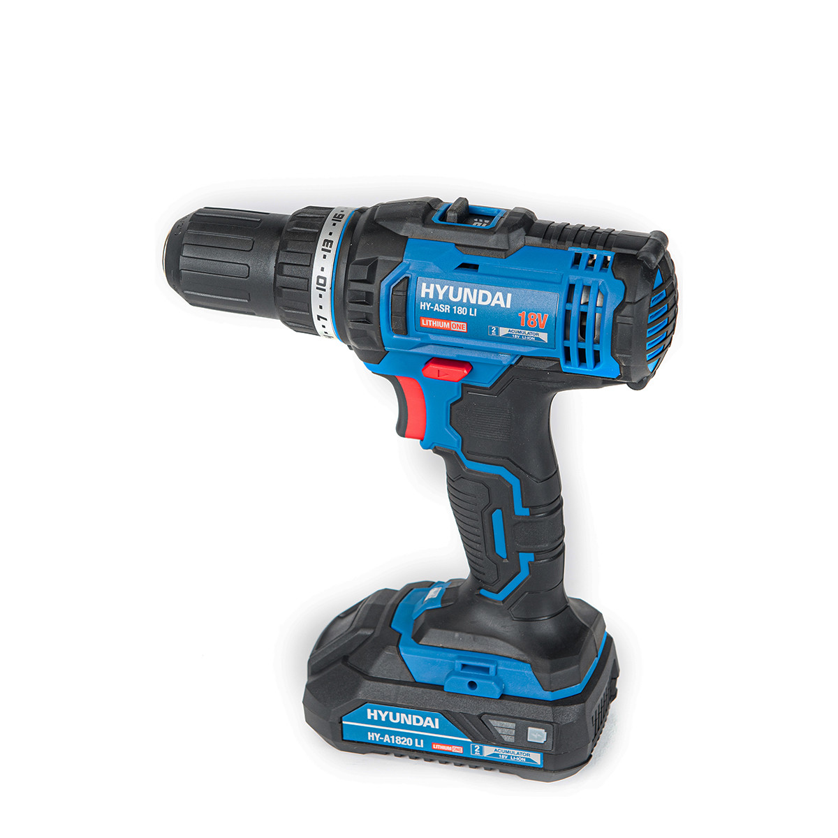 Hyundai HY-ASR 180 LI - Masina de gaurit si insurubat cu acumulator 18V 2.0Ah cu acumulator inclus – Hyundai HY-ASR 180 LI