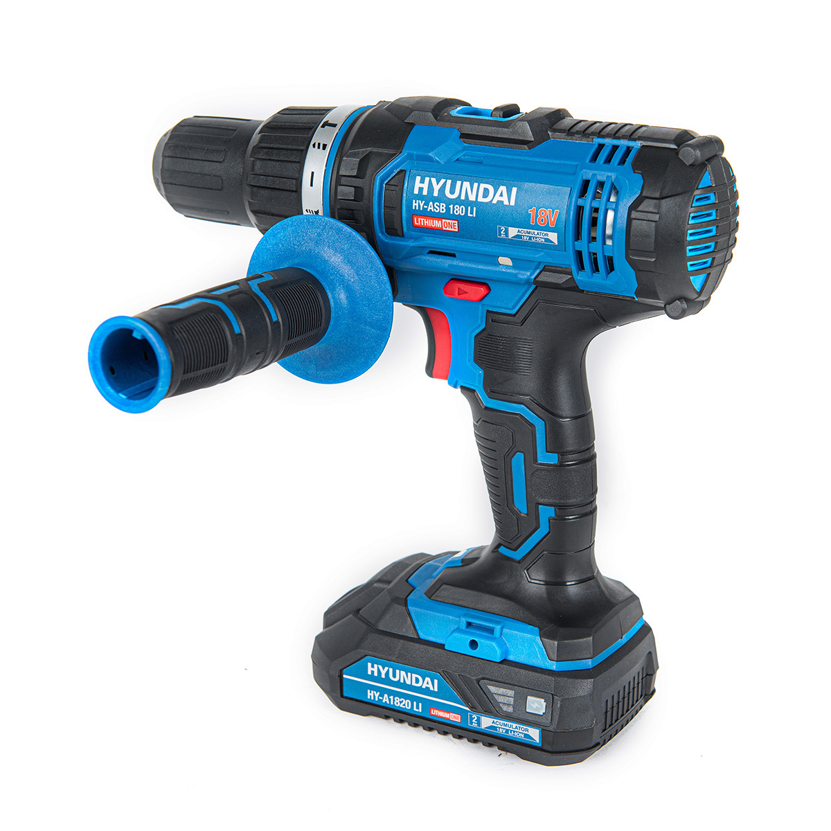 Hyundai HY-ASB 180 LI - Masina de gaurit si insurubat cu percutie 18V 2.0Ah cu acumulator inclus – Hyundai HY-ASB 180 LI