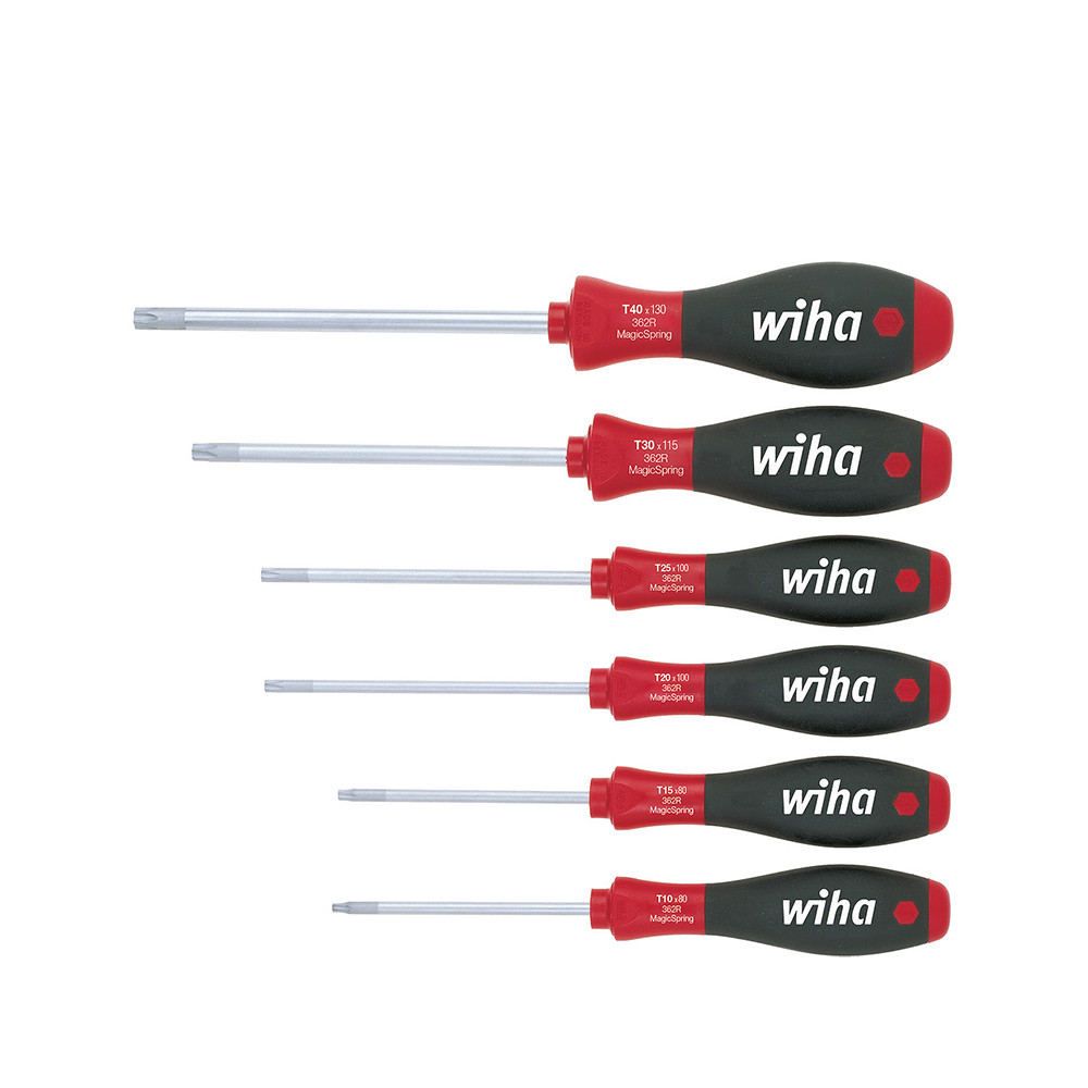 Set 6 surubelnite torx 10 - 40 MagicSpring® WIHA SoftFinish® – WIHA 27746