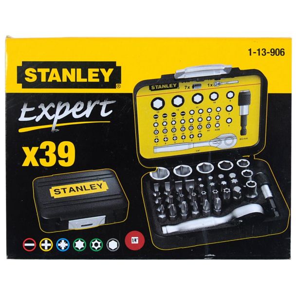 1-13-906 | STANLEY | Set biti Stanley 1-13-906, 39 piese Set biti Stanley 1-13-906, 39 piese