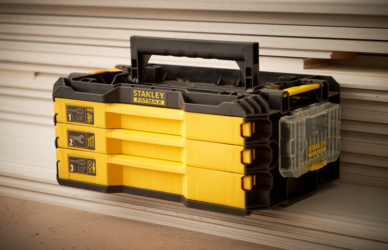 Kit 3 sertare 126 piese STANLEY FATMAX FMMT98107-1, 1/4 si 1/2 inch, conectivitate PRO-STACK , clichet bi-material 120 dinti, tubulare lungi, chei fixe, design durabil, maner pliabil, Kit 3 sertare 126 piese STANLEY FATMAX FMMT98107-1, 1/4 si 1/2 inch, conectivitate PRO-STACK , clichet bi-material 120 dinti, tubulare lungi, chei fixe, design durabil, maner pliabil,