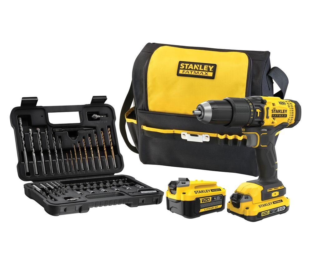 Masina de gaurit si insurubat cu percutie si acumulator Stanley FatMax SFMCD711DMA-QW – STANLEY SFMCD711DMA-QW