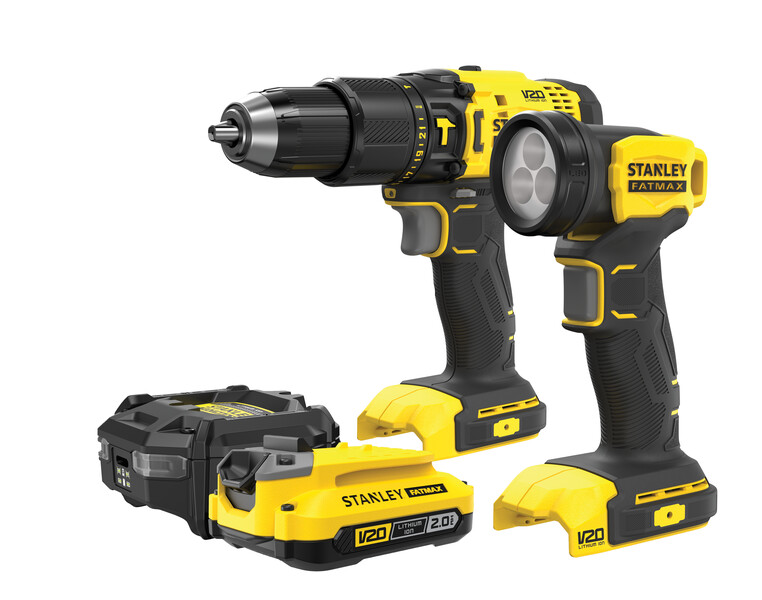 SFMCK210D1-QW | STANLEY | Set 2 scule Stanley FatMax SFMCK210D1-QW masina de gaurit cu percutie, lanterna Led cu acumulator, 1 x 2 ah Set 2 scule Stanley FatMax SFMCK210D1-QW masina de gaurit cu percutie, lanterna Led cu acumulator, 1 x 2 ah