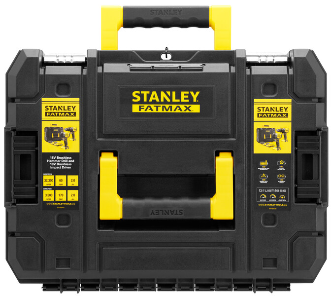 STANLEY SFMCK461D2T-QW – Set 2 scule Stanley FatMax SFMCK461D2T-QW masina de gaurit cu percutie, masina de insurubat cu impact, motor fara perii, 2 x 2 ah + valiza transport Set 2 scule Stanley FatMax SFMCK461D2T-QW masina de gaurit cu percutie, masina de insurubat cu impact, motor fara perii, 2 x 2 ah + valiza transport – STANLEY SFMCK461D2T-QW