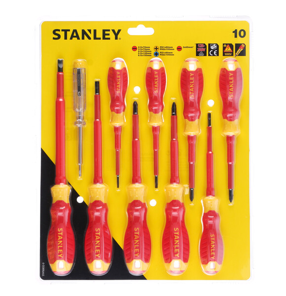 Set 10 surubelnite izolate 1000V, Stanley STHT60032-0 – STANLEY STHT60032-0