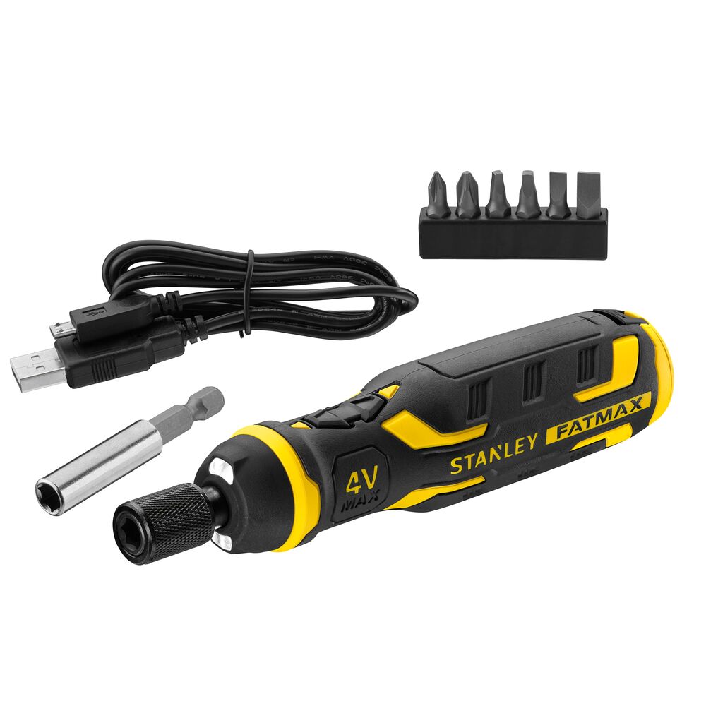 STANLEY FMHT66719-0 – Surubelnita electrica Stanley FatMax 4V FMHT66719-0, baterie reincarcabila de 1.5Ah si cablu USB pentru incarcare usoara, 0.9nm, accesorii Surubelnita electrica Stanley FatMax 4V FMHT66719-0, baterie reincarcabila de 1.5Ah si cablu USB pentru incarcare usoara, 0.9nm, accesorii – STANLEY FMHT66719-0