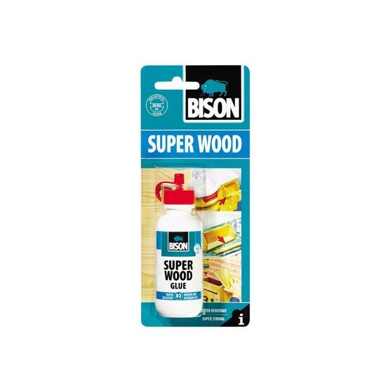 Adeziv pentru lemn rezistent la apă D3 BISON Super Wood, 75g – Bison SWD3