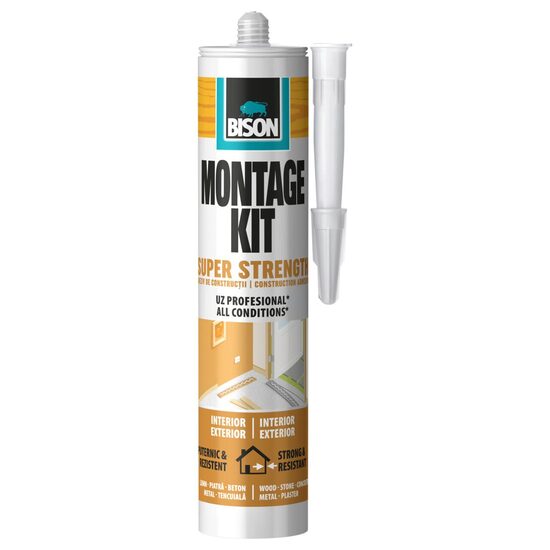Bison MK350 – Adeziv pentru construcții BISON Montage Kit Super Strength, 350g Adeziv pentru construcții BISON Montage Kit Super Strength, 350g – Bison MK350