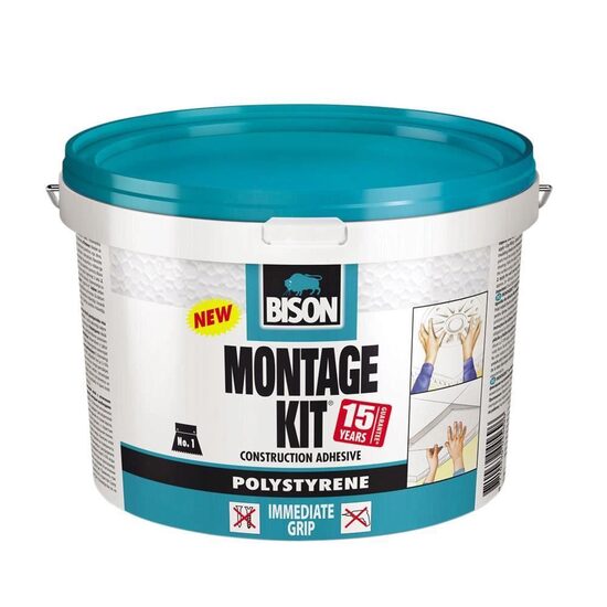 Adeziv pentru polistiren BISON MontageKit Polystyrene, 4kg – Bison MKP4