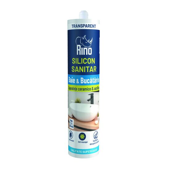 Silicon Sanitar RINO, 280ml, transparent – Rino RSST