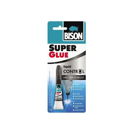 Adeziv instant cianoacrilat BISON Super Glue Control, 3g – Bison SGC3