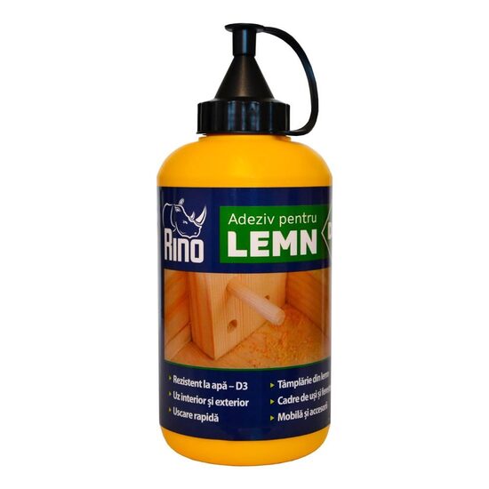 Adeziv pentru lemn rezistent la apă D3 RINO, 500g – Rino RWD3