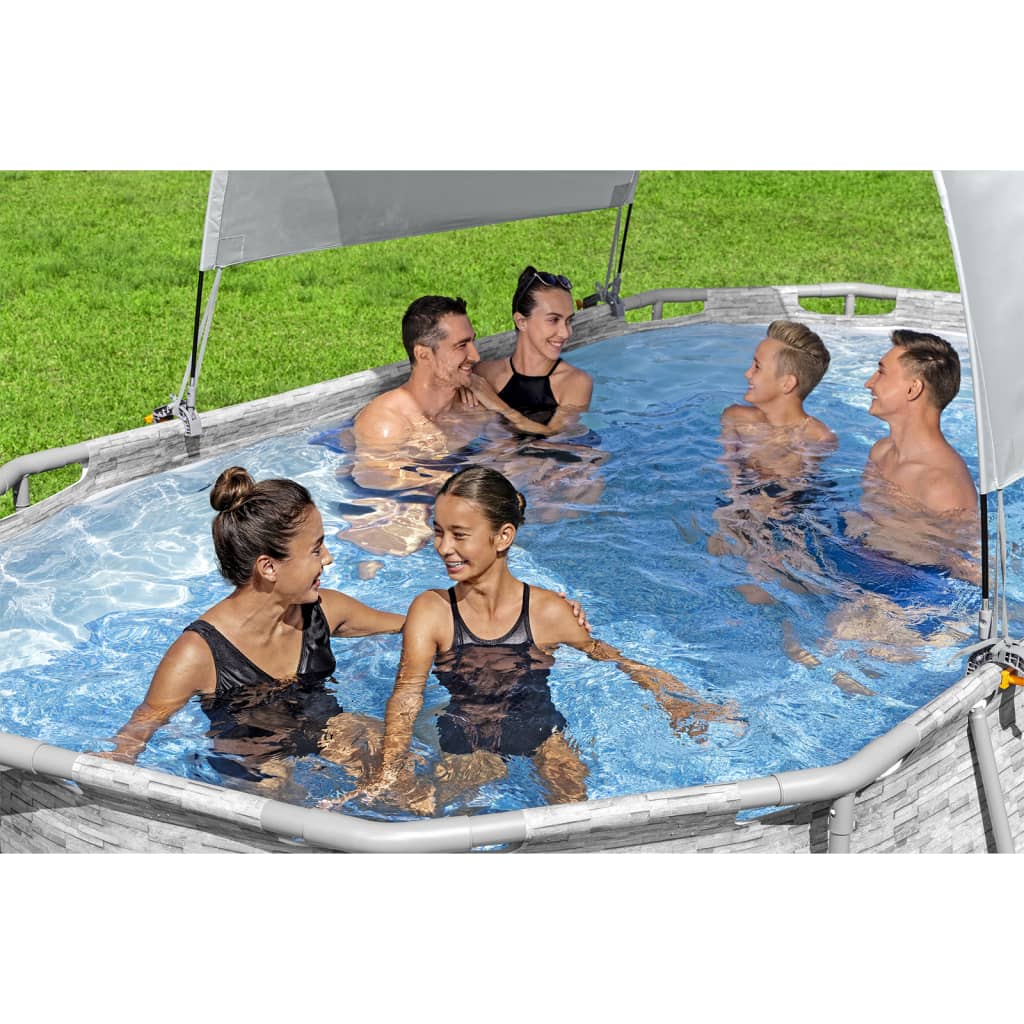 Bestway Copertină pentru piscină supraterană, alb